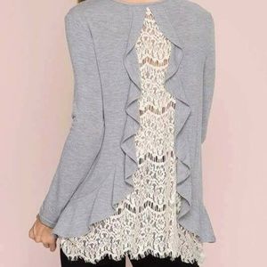 Lace back tunic